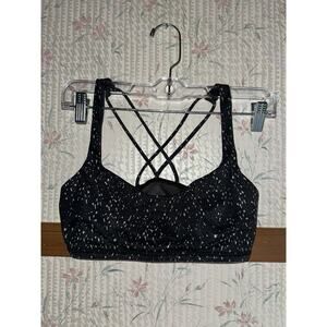 Lululemon Women's Sports Bra Size 6 Space Gray Strappy Back (no padding)
